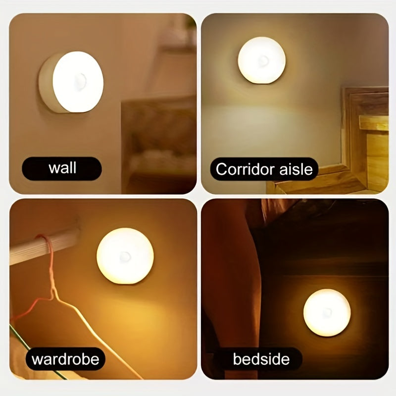 1pc Wireless Motion Sensor Night Light, Bedroom Decor Light,