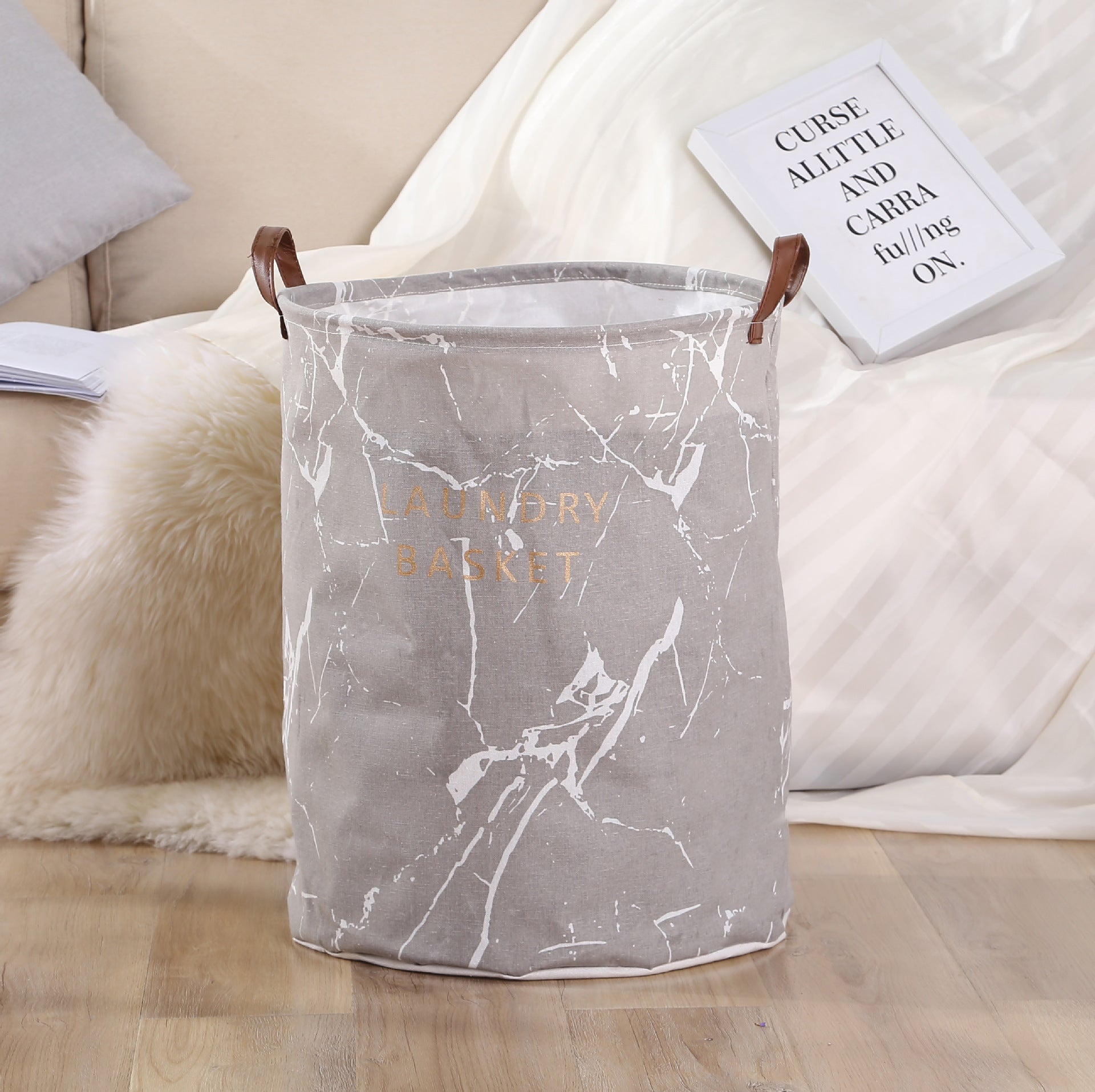 Laundry basket storage bucket