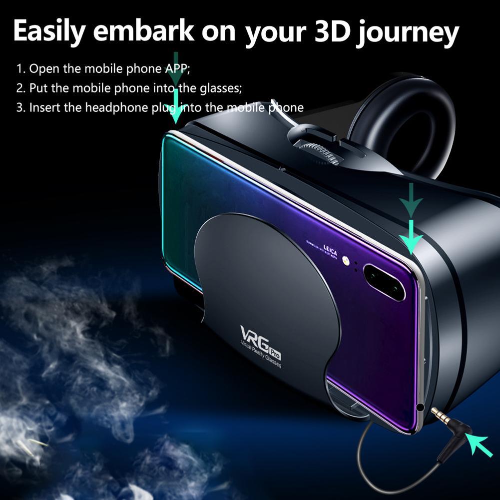 VR Helm 3D Brille Virtual Reality Unterstützung 0-800 Myopie für Smartphone Smartphone Headset