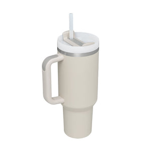 Oz Tumbler With Handle Straw Insulated Coffee Cup