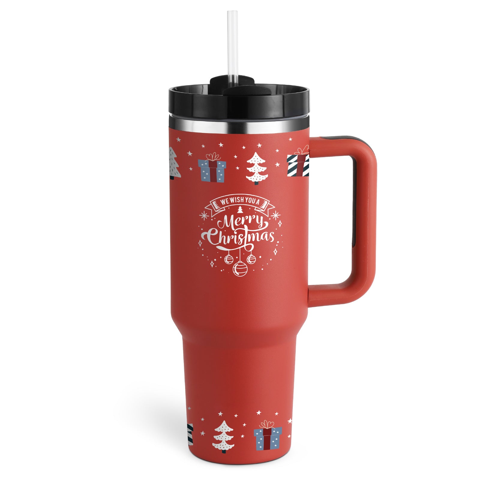 Oz Tumbler With Handle Straw Insulated Coffee Cup