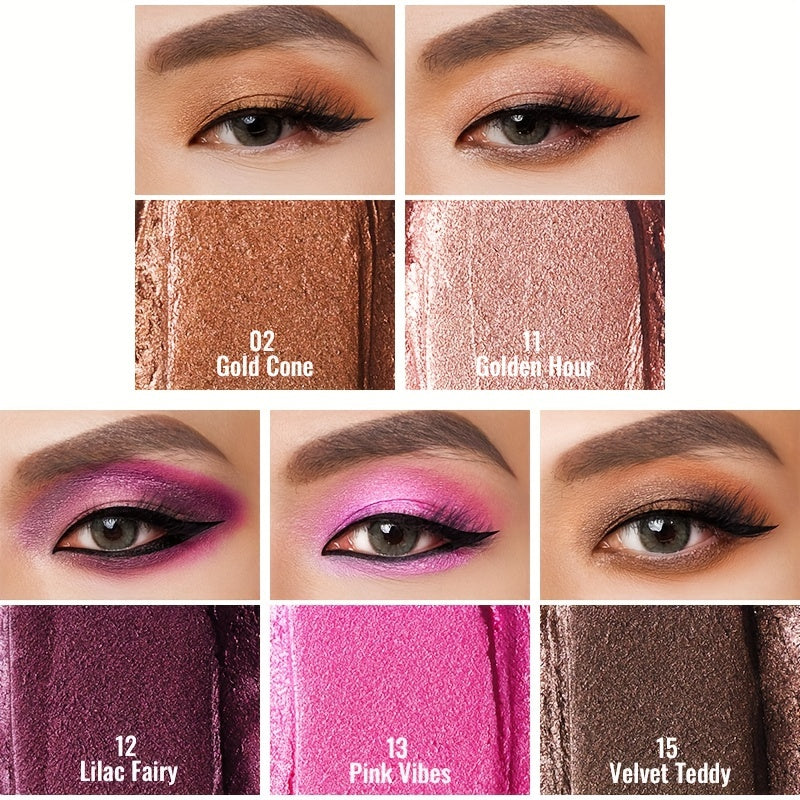 Oulac Eyeshadow Pencil 5Pcs Set - Highly Pigmented Eye Shadow Pencil Waterproof & Long Lasting