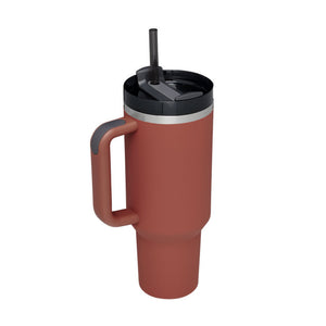 Oz Tumbler With Handle Straw Insulated Coffee Cup