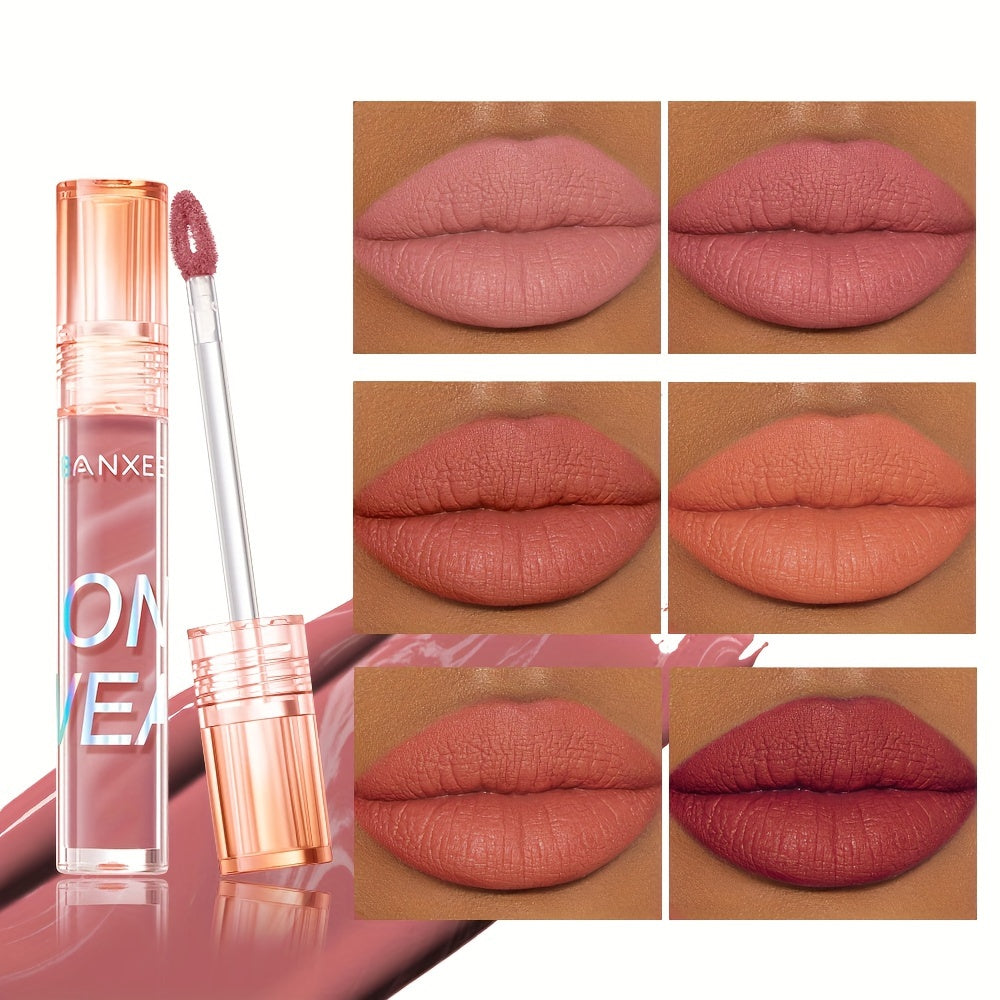 BANXEER Color-Fixed Lip Gloss Long-Lasting Moisturizing Non-Sticky Shine Lip Plumper Repair Liquid Lipstick - Nature Effect Paste