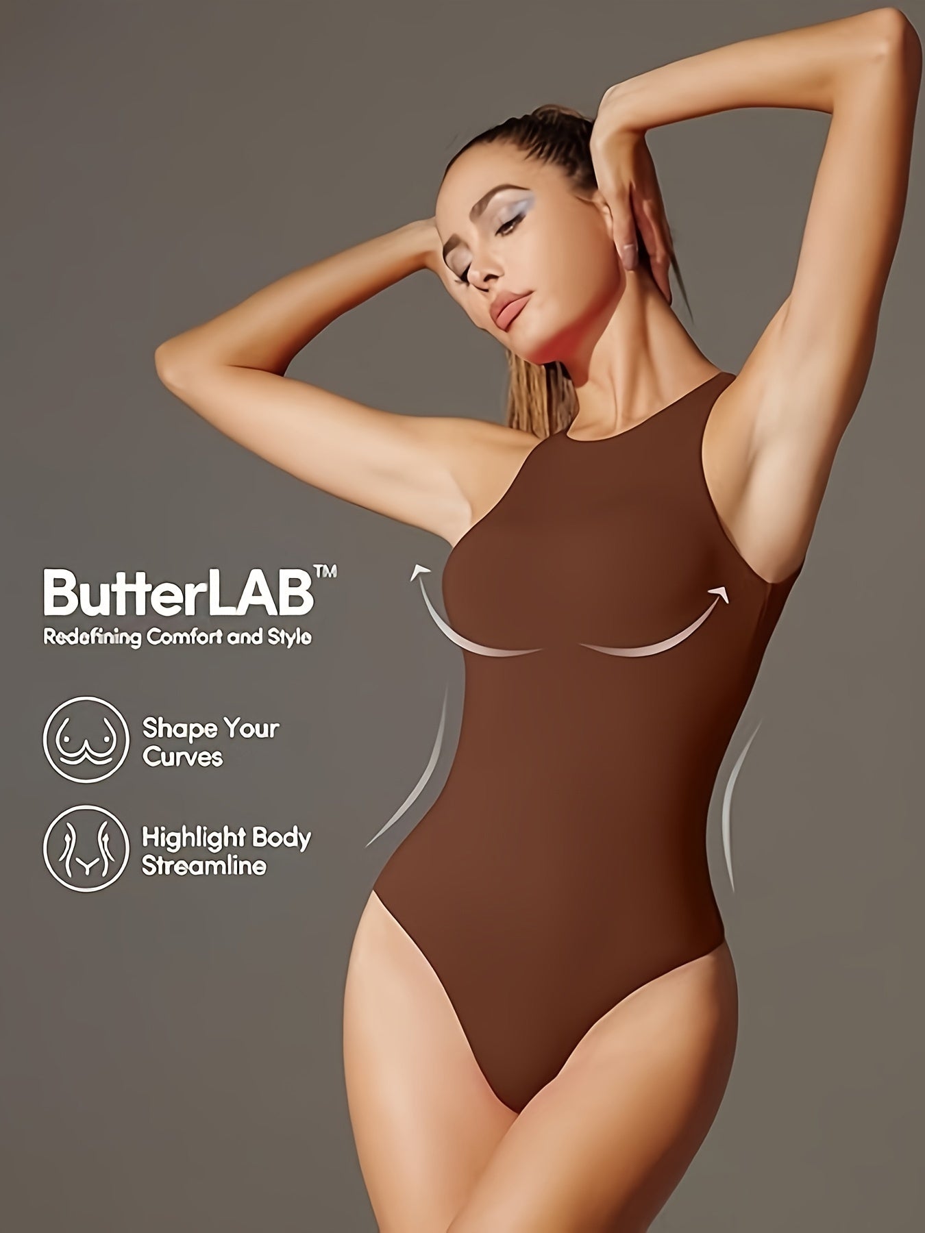 1pcs Sculpt Your Curves Women's Seamless Tummy Control Shapewear Bodysuit