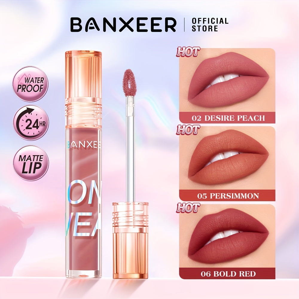 BANXEER Color-Fixed Lip Gloss Long-Lasting Moisturizing Non-Sticky Shine Lip Plumper Repair Liquid Lipstick - Nature Effect Paste