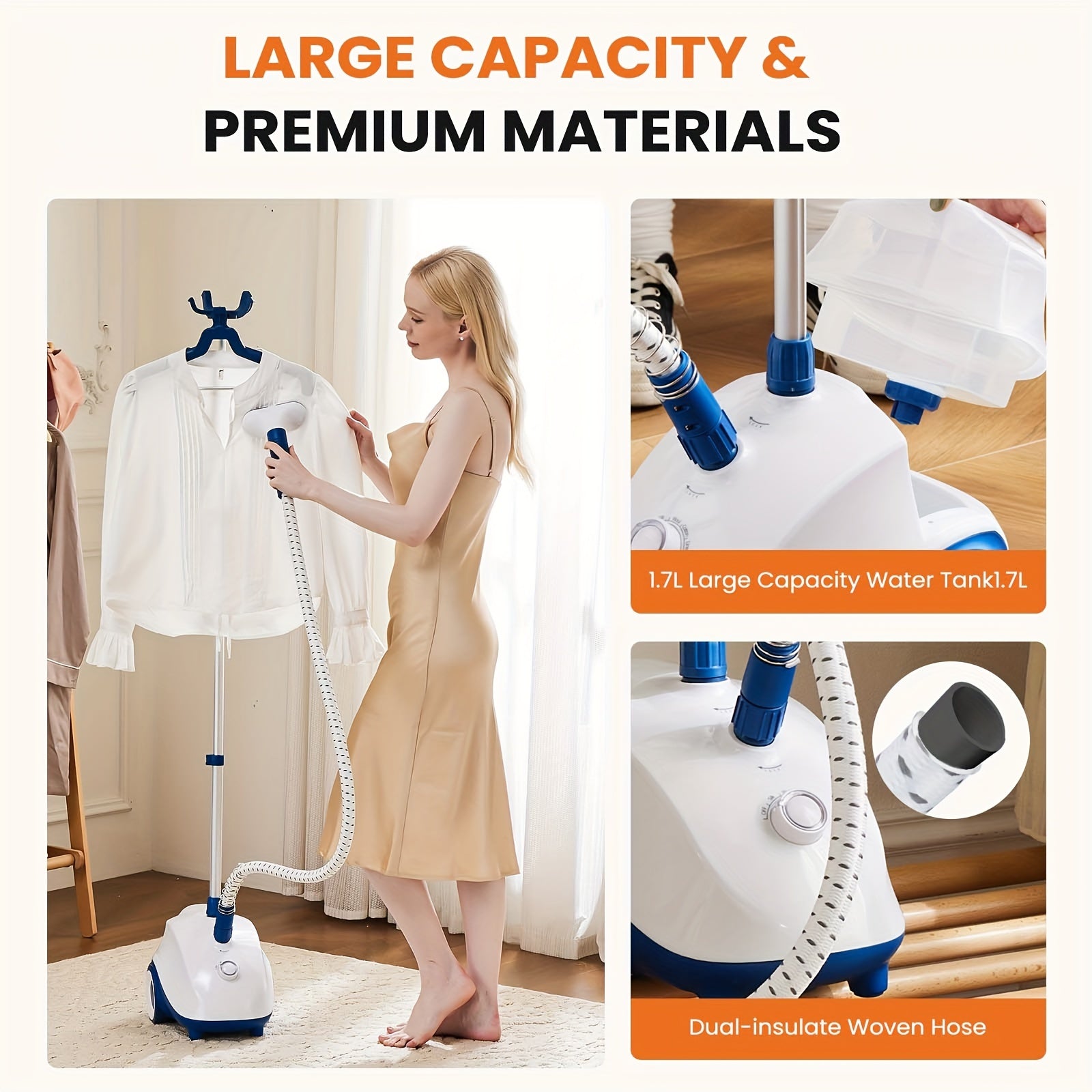 OLIXIS Handheld Steamer, Professional Wrinkle Removal Ironing Machine,