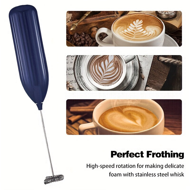 Lalayuan Powerful Electric Milk Frother, Mini Milk Foamer, Battery Operated (Not Included)Drink Mixer Handheld Electric Whisk For Latte