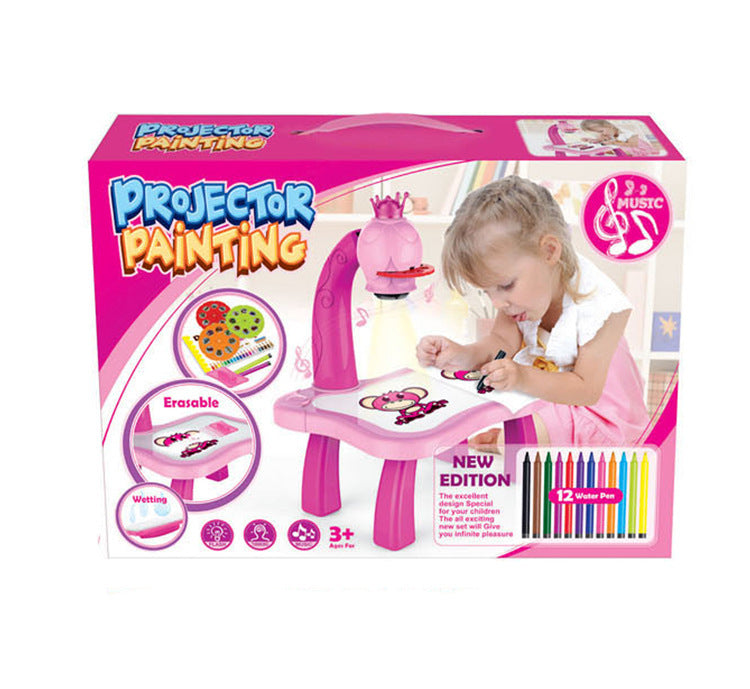 Children Smart Projector Painting Drawing Projector Table Desk Toy