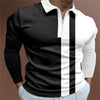 Men's POLO Shirt Striped Printed Short Sleeve T-Shirt Lapel Shirt