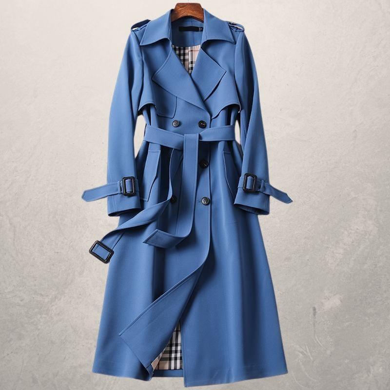 Women's Mid-length Trench Coat Autumn Long Windbreaker