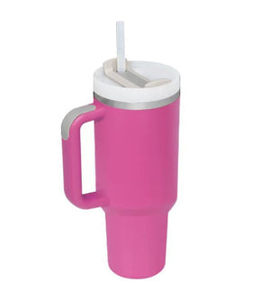 Oz Tumbler With Handle Straw Insulated Coffee Cup