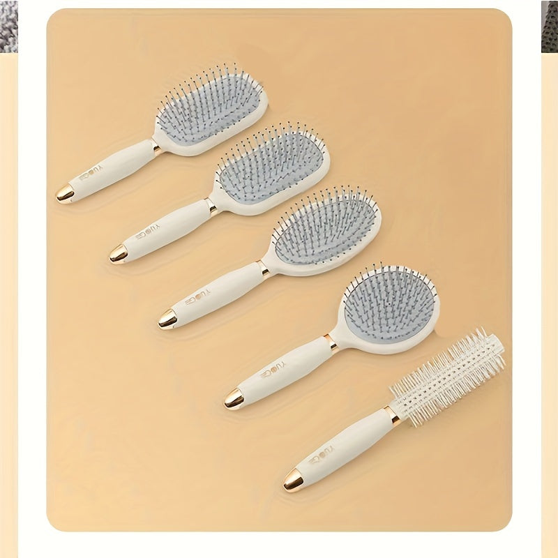 Cute Bear Detangling Hair Brushes, Air Cushion Massage Comb, Scalp Massager For Women Long Hair, Portable Styling Brush With Vent Hole For Curly Hair, High Aesthetic Appeal