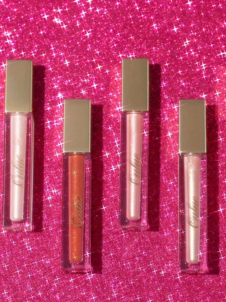 Oulac Glitter Hydrating Lipgloss 3PCS Set With Mirror Finish Moisturizing & Reduce Fine Lines Lip Oil Refuse Chapped Lips