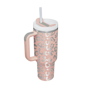 Oz Tumbler With Handle Straw Insulated Coffee Cup