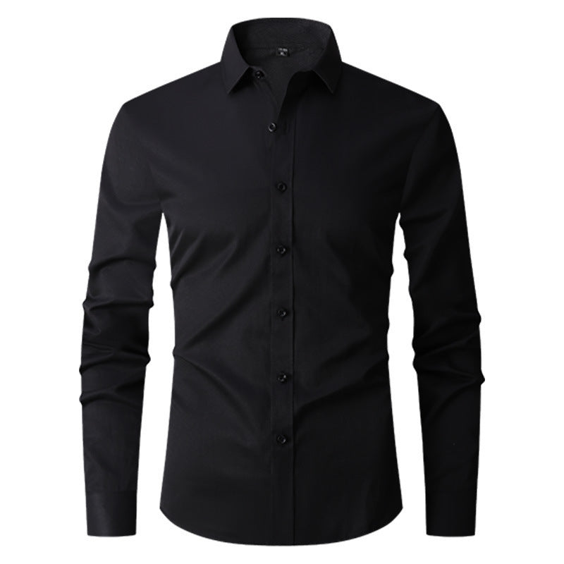 Long Sleeve Trendy Casual Slim-fit Shirt