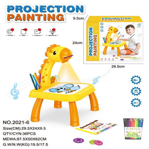 Children Smart Projector Painting Drawing Projector Table Desk Toy