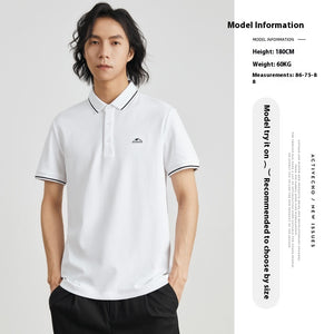 Cool Breathable Ice Silk Polo Short Sleeve Casual Polo Collar