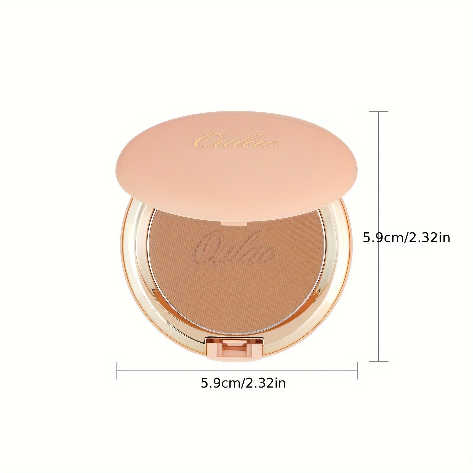 Oulac Matte Bronzer Powder Face Makeup with Mirror - Natural SunKissed Bronzer Look,