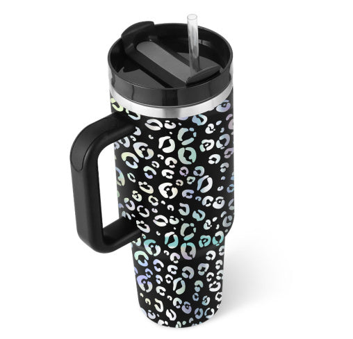 Oz Tumbler With Handle Straw Insulated Coffee Cup