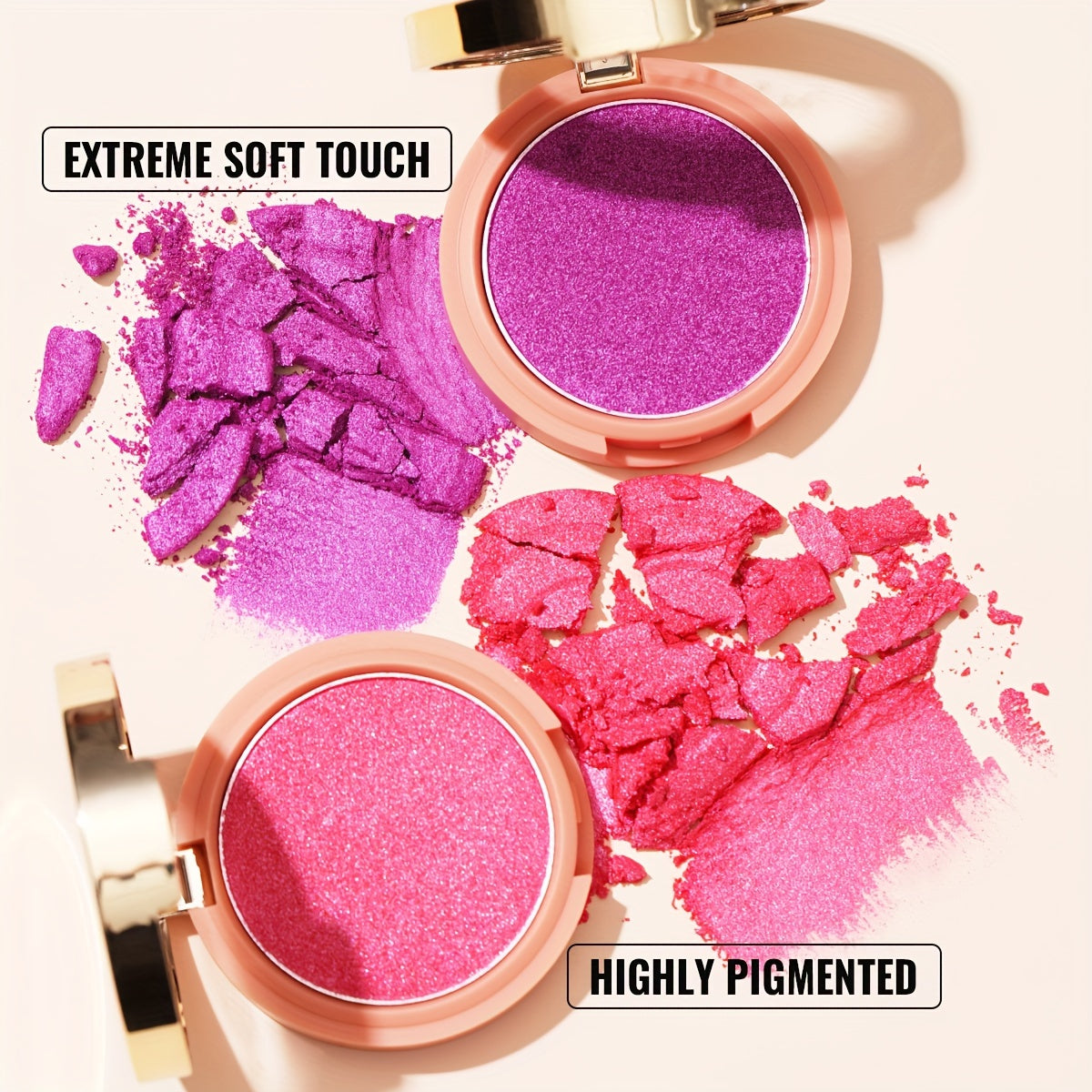 Oulac Tipsy and Shiny Highlight Frost Blush | Highly Pigmented Cream Blush 3 Pcs Set