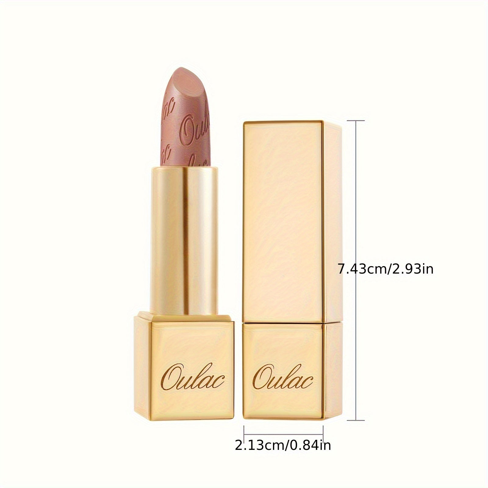 Oulac Metallic Lipstick 3PCS High Impact Lipcolor with Moisturizing Formula, Full-Coverage Lip Color 4.3g X 3PCS