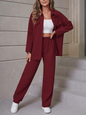 Lapel Cardigan Casual Suit Women