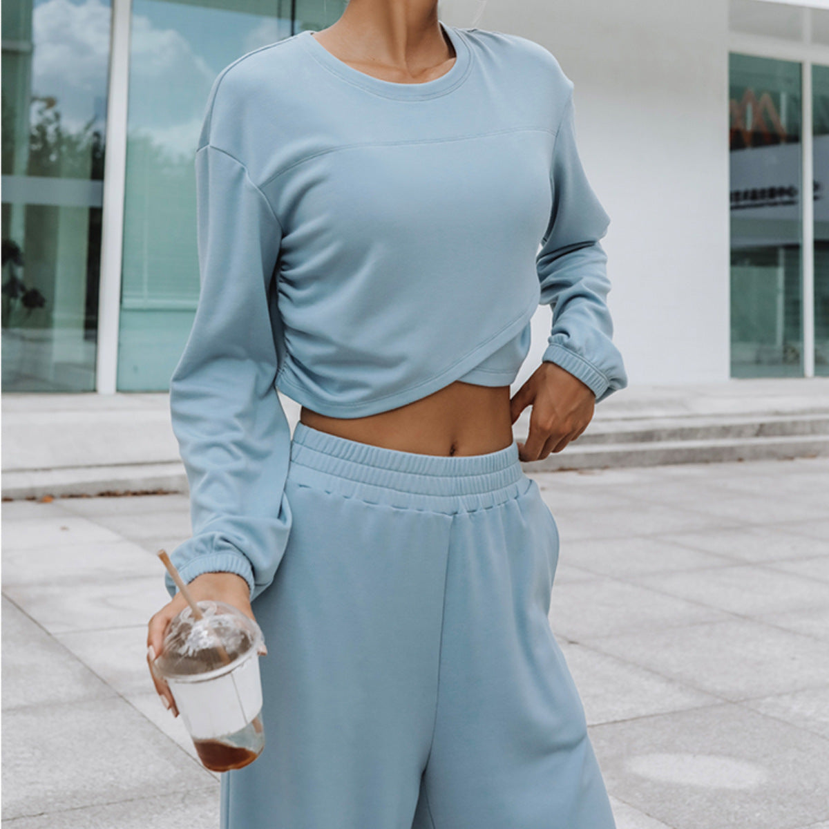 Sports And Leisure Sweater Suit Two-piece Set