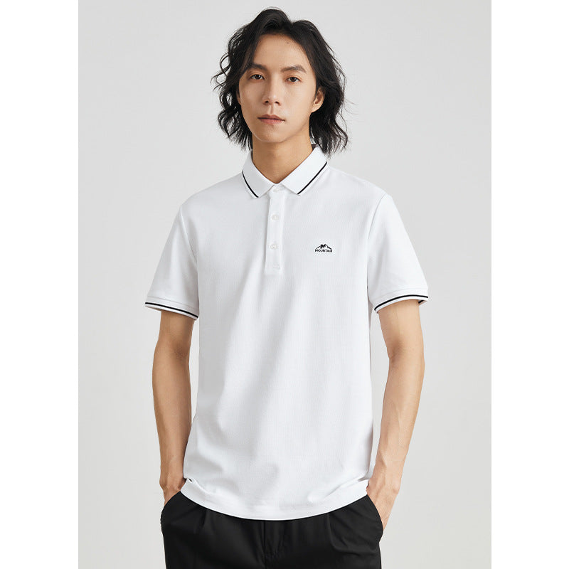 Cool Breathable Ice Silk Polo Short Sleeve Casual Polo Collar