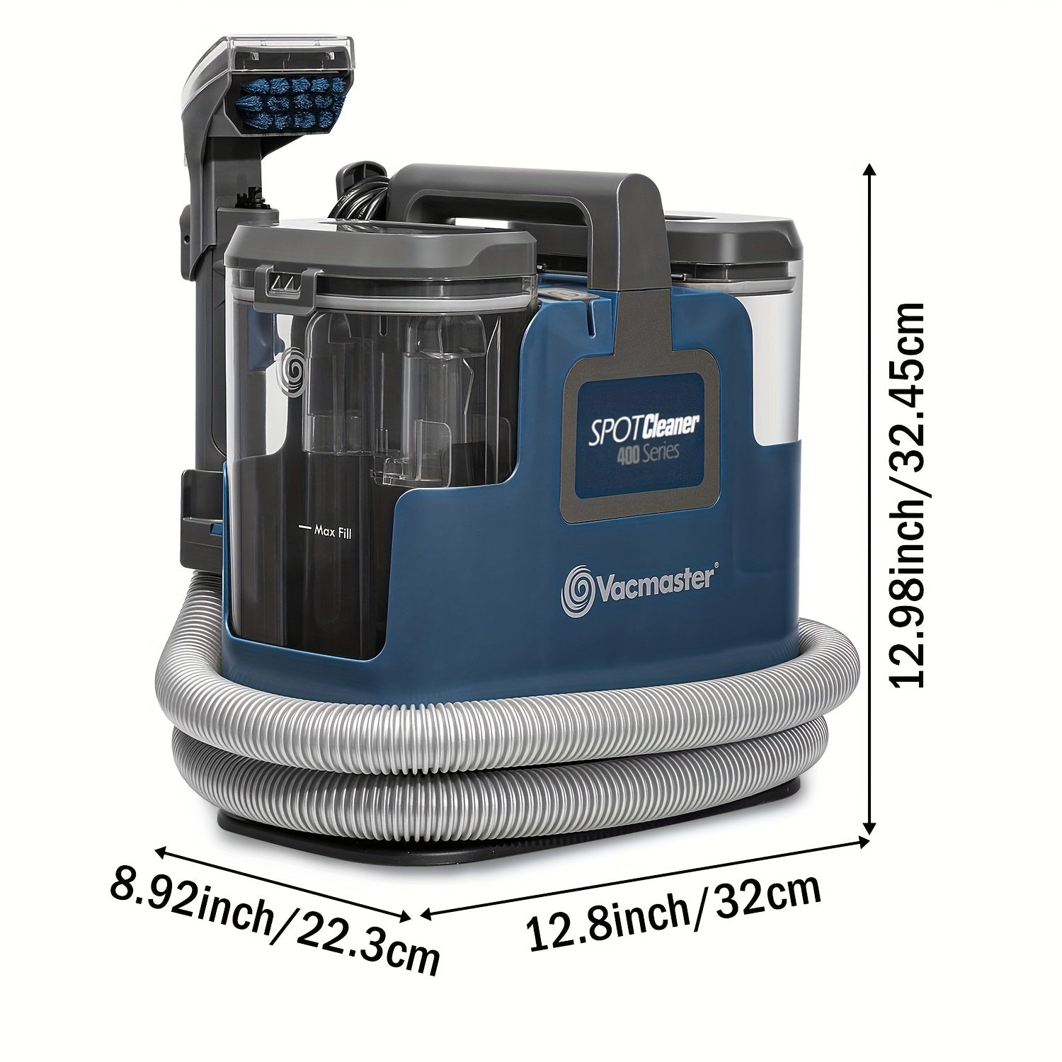 Vacmaster SCB301 400 Series Portable Carpet & Upholstery Spot Cleaner Machine, 15Kpa Power Suction with Versatile Tools for Pets