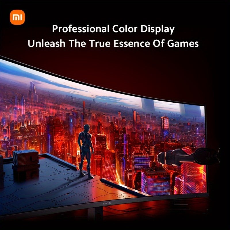 Xiaomi 34-inch Curved Gaming Monitor 180Hz High Reshed Rate 1ms Fast FreeSync Premium E<2* Professional Calibration 95%DCI-P3 100% SRGB* Low Blue Light Computer Screen Monitor Desktop Monitor