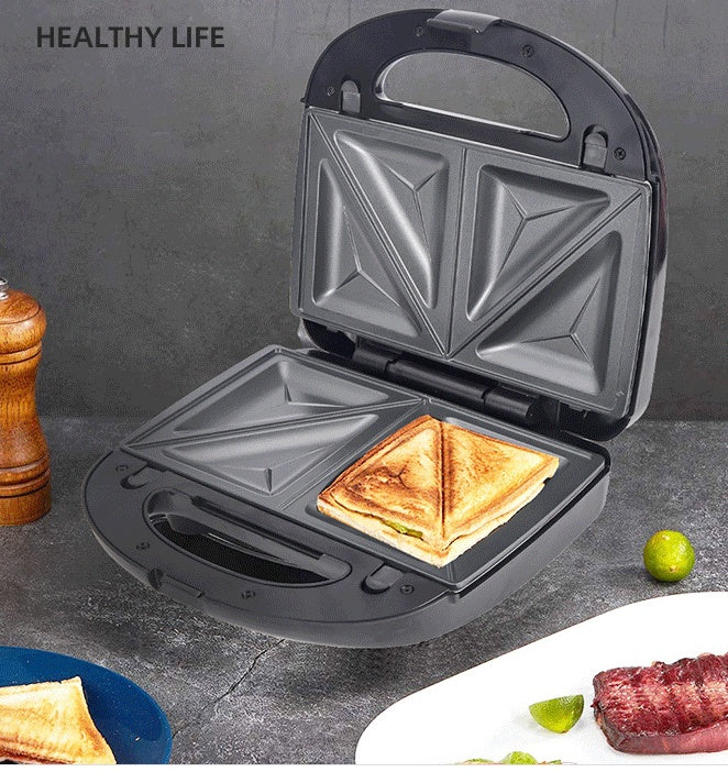 6-in-1 Waffeleisen EU Stecker Sandwichmaker Grill Frühstücksmaker Donut Kuchenmaker Kompakte Küche Esszimmer Küche Zubehör