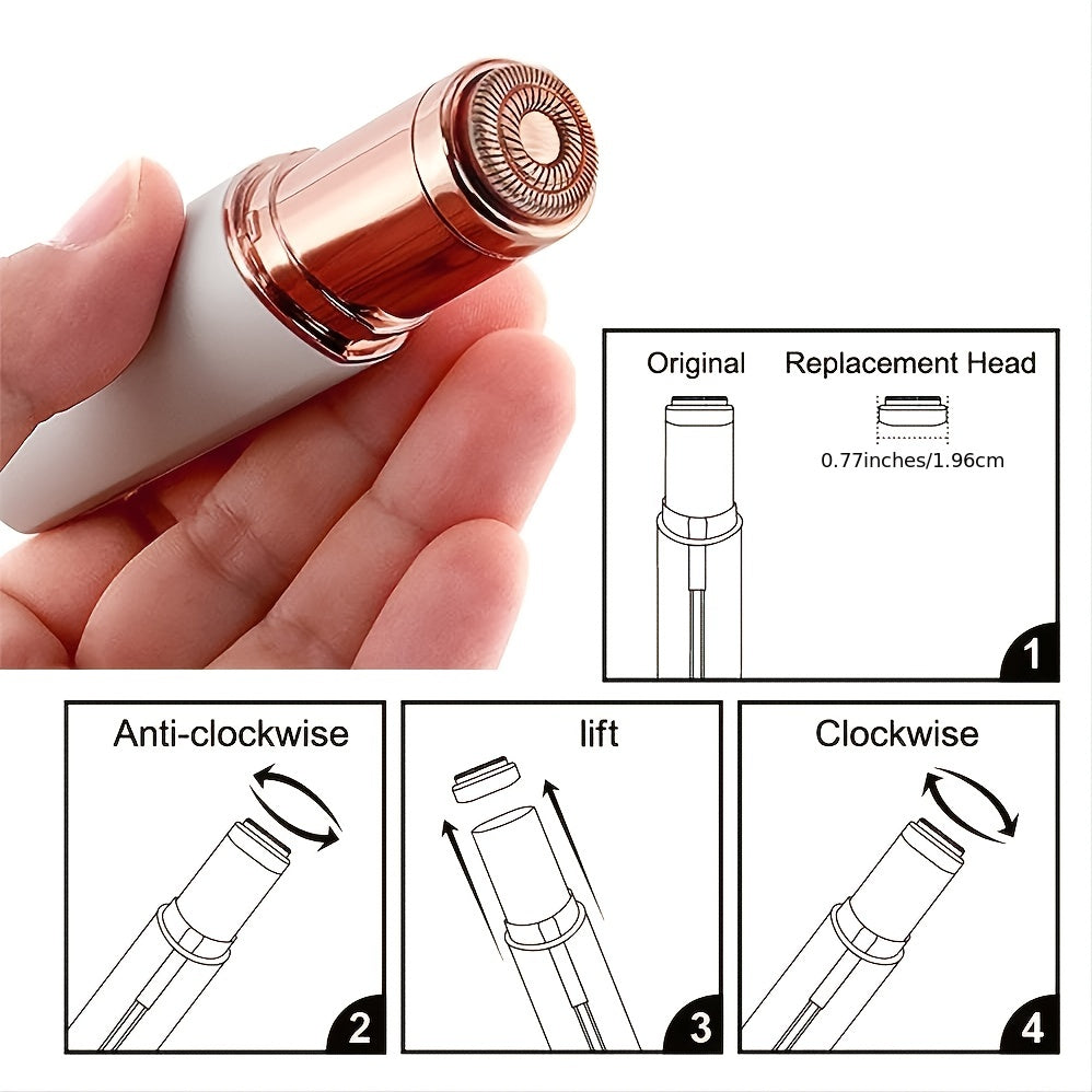 Women's Facial Hair Remover, Electric Face Razor, USB Rechargeable Hair Remover Device For Face, Portable Painless Hair Epilator For Lips, Chin, Mustache, Fingers