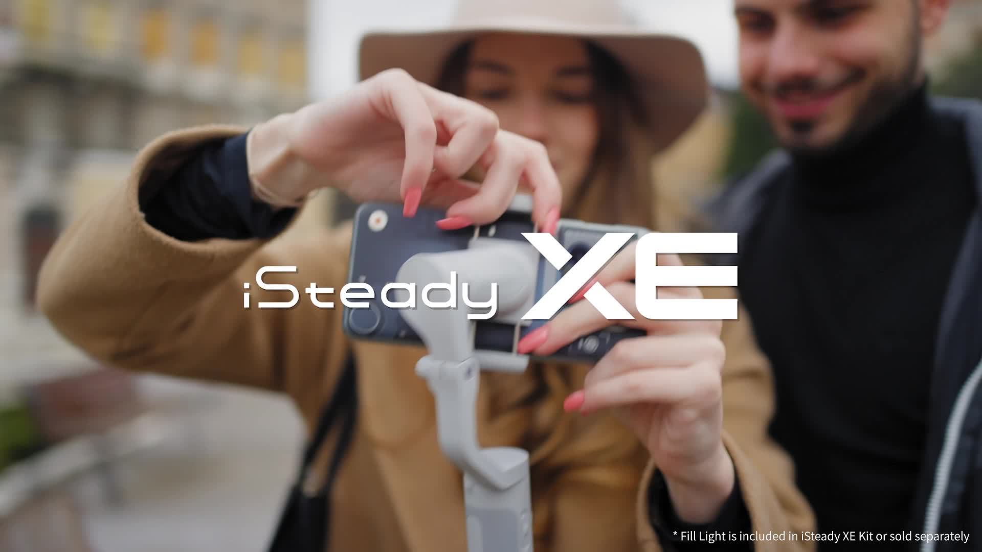 hohem iSteady XE Kit Gimbal Stabilizer for Smartphone, 3-Axis Phone Gimbal, Magnetic Fill Light