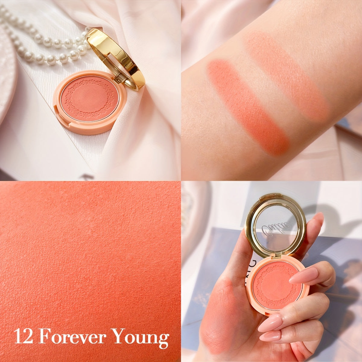 Oulac Tipsy and Shiny Highlight Frost Blush | Highly Pigmented Cream Blush 3 Pcs Set