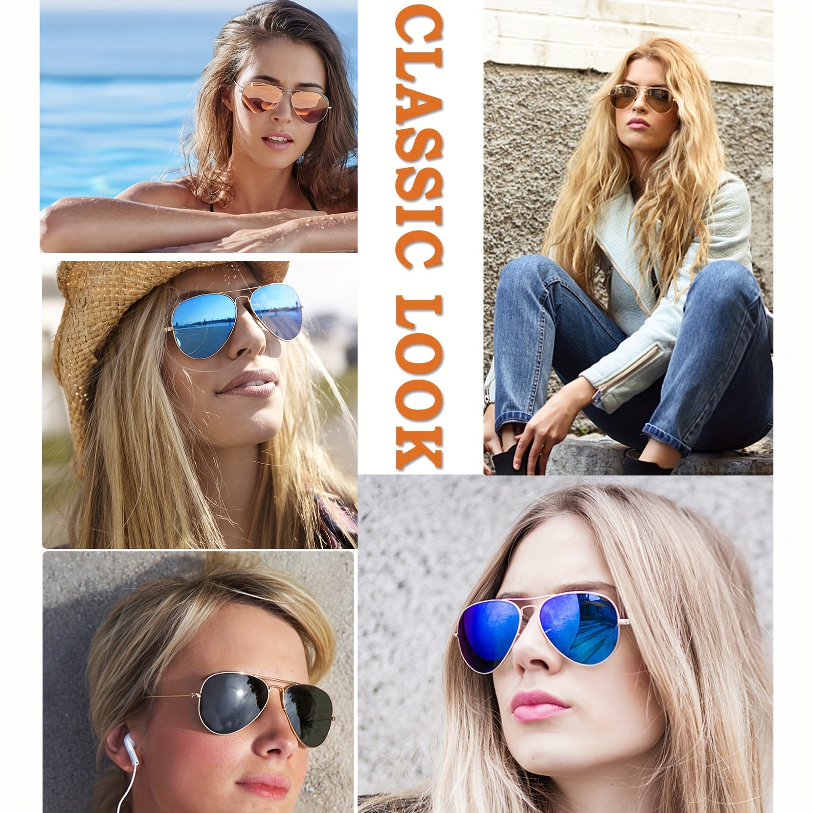 Pilot Sunglasses For Women Polarized Vintage Men's Shades