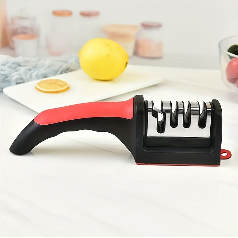 Knife Sharpener 4 Stages Professional Kitchen Sharpening Stone Tungsten Diamond Ceramic Sharpener Tool