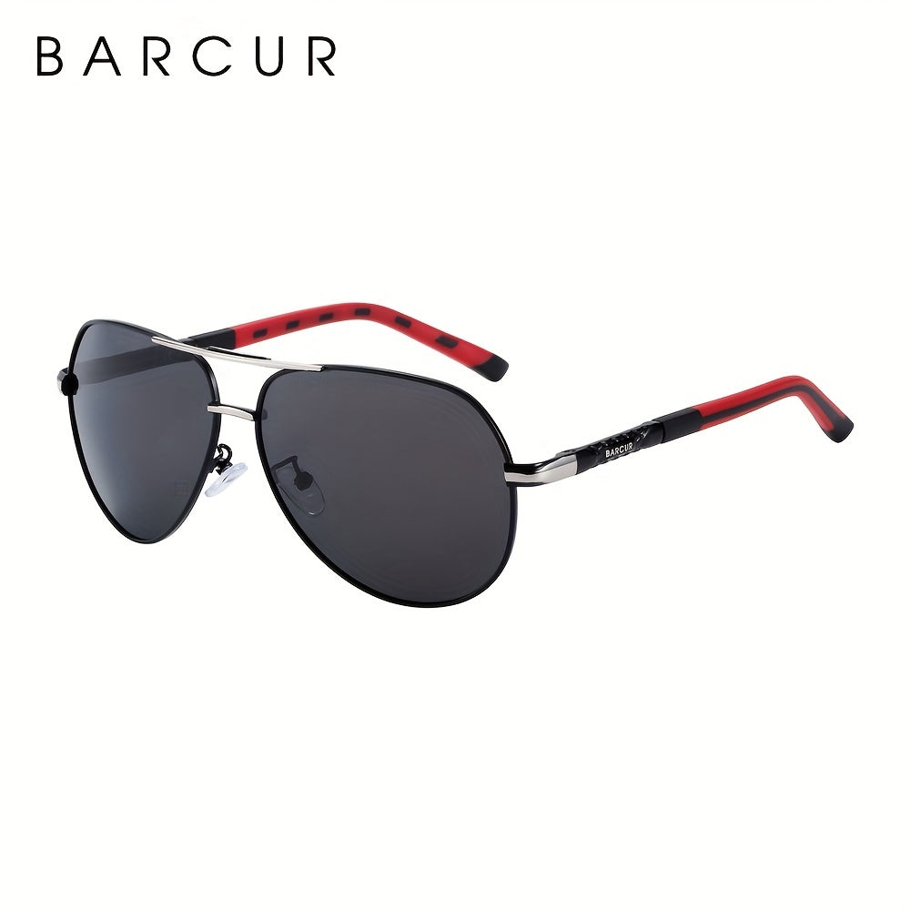 BARCUR Retro Men's Sunglasses Polarized Sunglasses Driving Eyewear UV Protection Protective Sunglasses