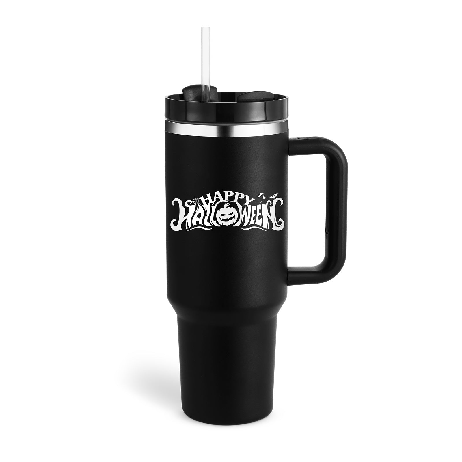 Oz Tumbler With Handle Straw Insulated Coffee Cup