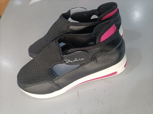 Damen Sneakers Sommer Neue Damen Casual Niedrigen Keil Atmungsaktiv Rutschfesten Komfort Feamle Sport Schuhe Mesh Schuhe Mode Stil