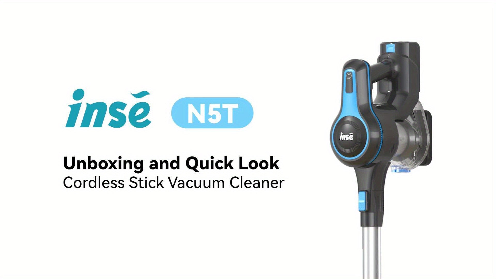 INSE N520 Cordless Vacuum Cleaner, 6 In 1 Rechargeable Powerful Lightweight Stick Vacuum With 2200 MAh Battery