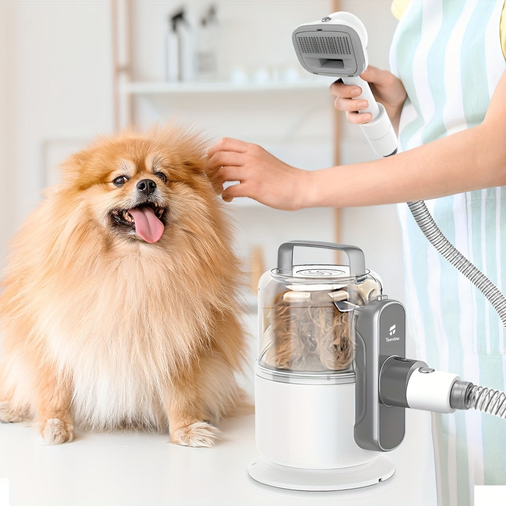 GOOVI 120V 350W 10-in-1 Multi-Function Pet Hair Grooming Vacuum, Hair Removal Vacuum Cleaner