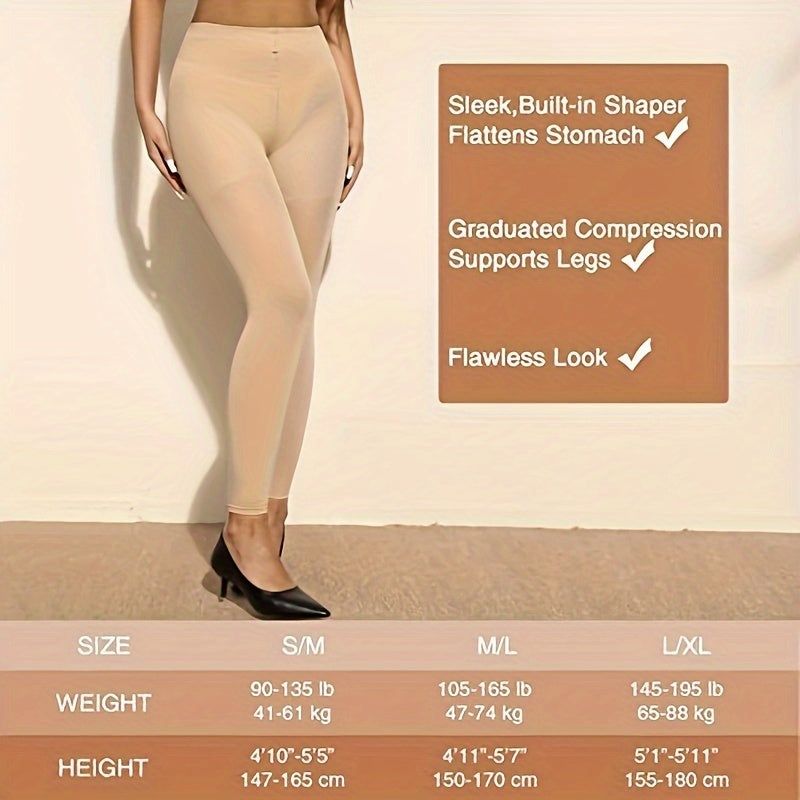 Compression Pantyhose15-20mmHg Graduated Support Tights, Medical Quality Graduated Support Hose for Diabetics, Reduced Swelling Leg & Feet