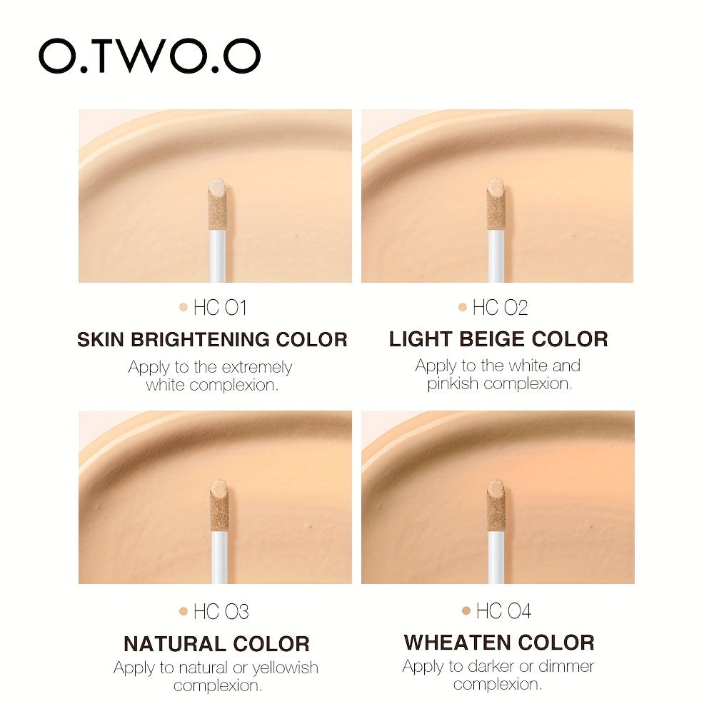 O.Two.O Flawless Liquid Concealer - High Coverage, Waterproof & Breathable, Natural Finish For All Skin Types, 4 Shades