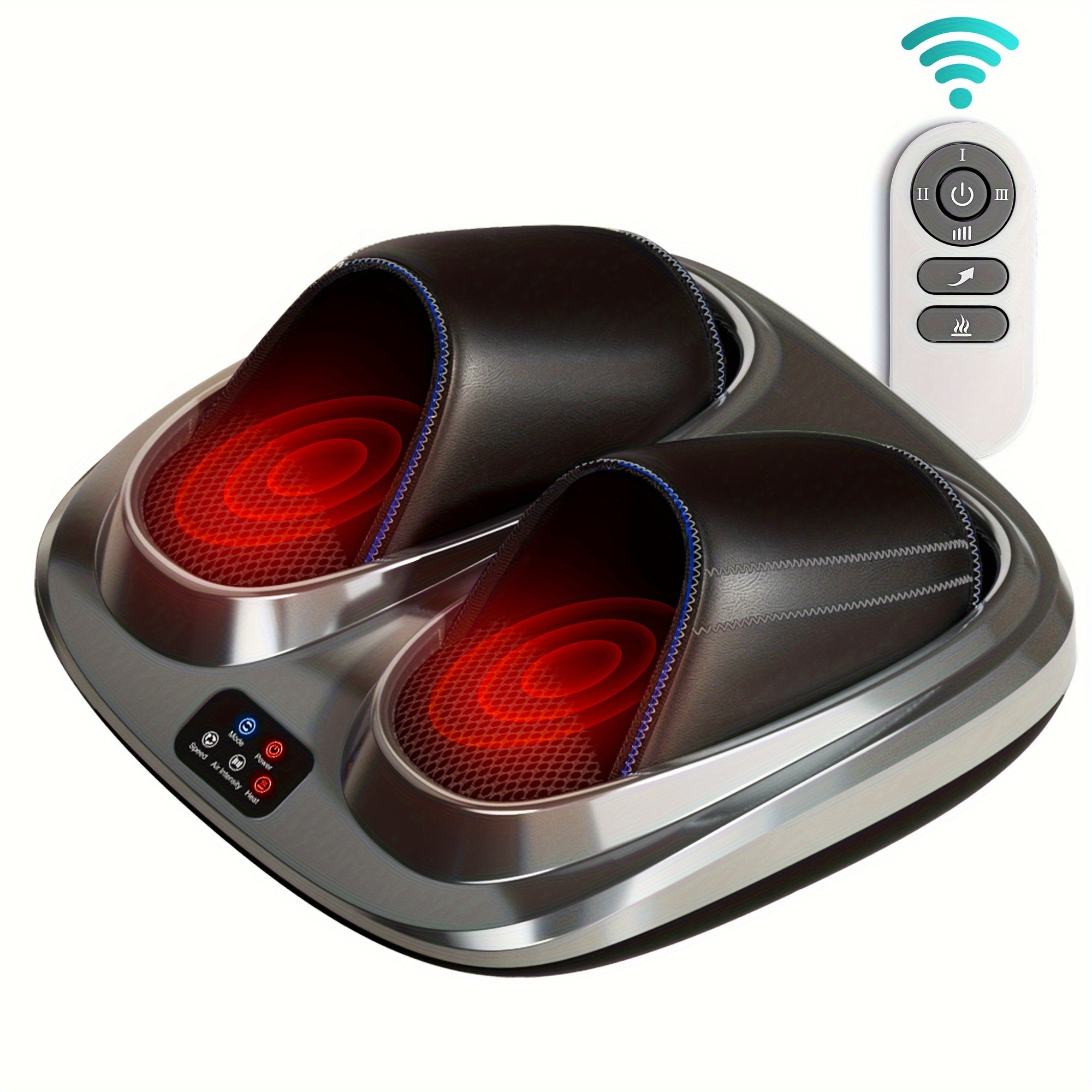 2023 3D Shiatsu Foot Massager for Circulation and Relax, Foot Massager Machine with Deep-Kneading and heat, help for Relax, Calf Massager, ideal gift for Mom Dad Friends Christmas