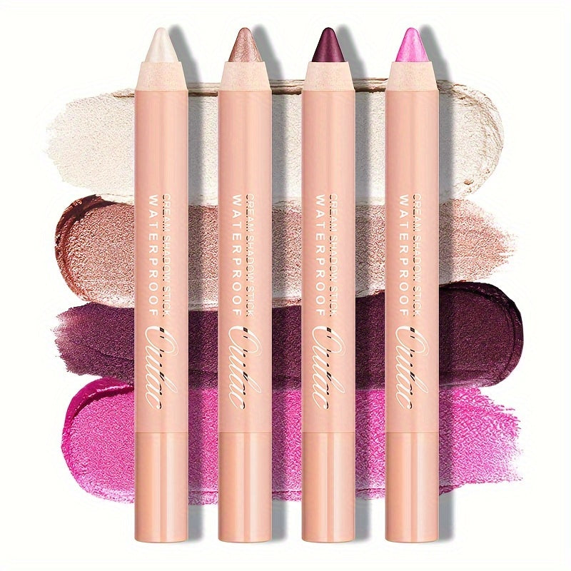 Oulac Metallic Eyeshadow Stick Pencil - Metallic Sheen Eyeshadow Sticks