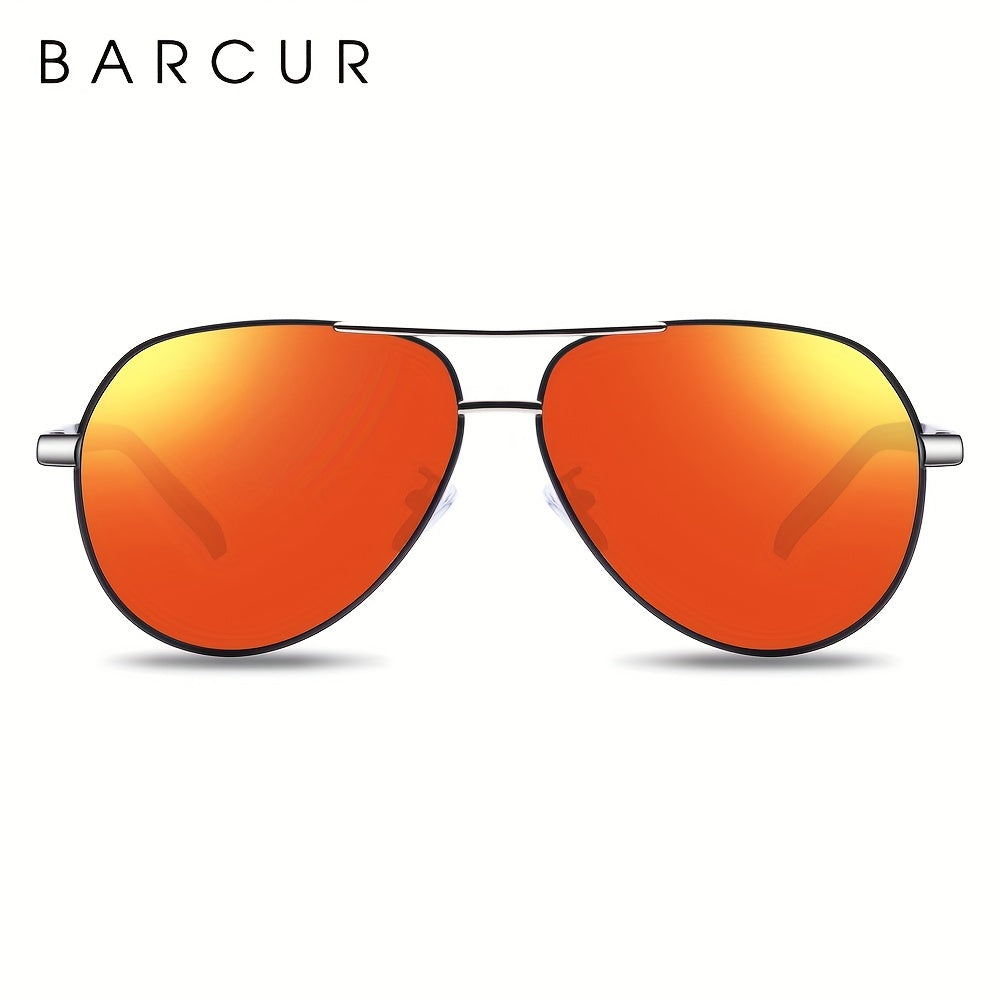 BARCUR Retro Men's Sunglasses Polarized Sunglasses Driving Eyewear UV Protection Protective Sunglasses