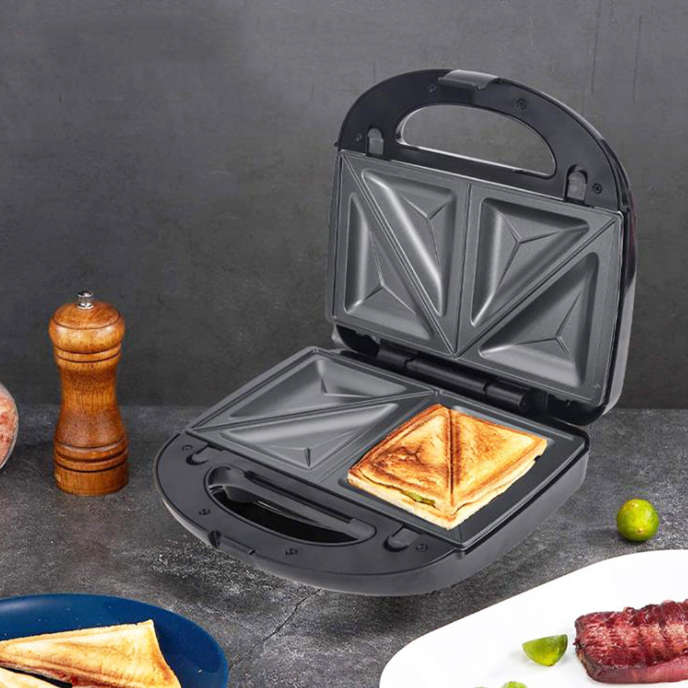 6-in-1 Waffeleisen EU Stecker Sandwichmaker Grill Frühstücksmaker Donut Kuchenmaker Kompakte Küche Esszimmer Küche Zubehör